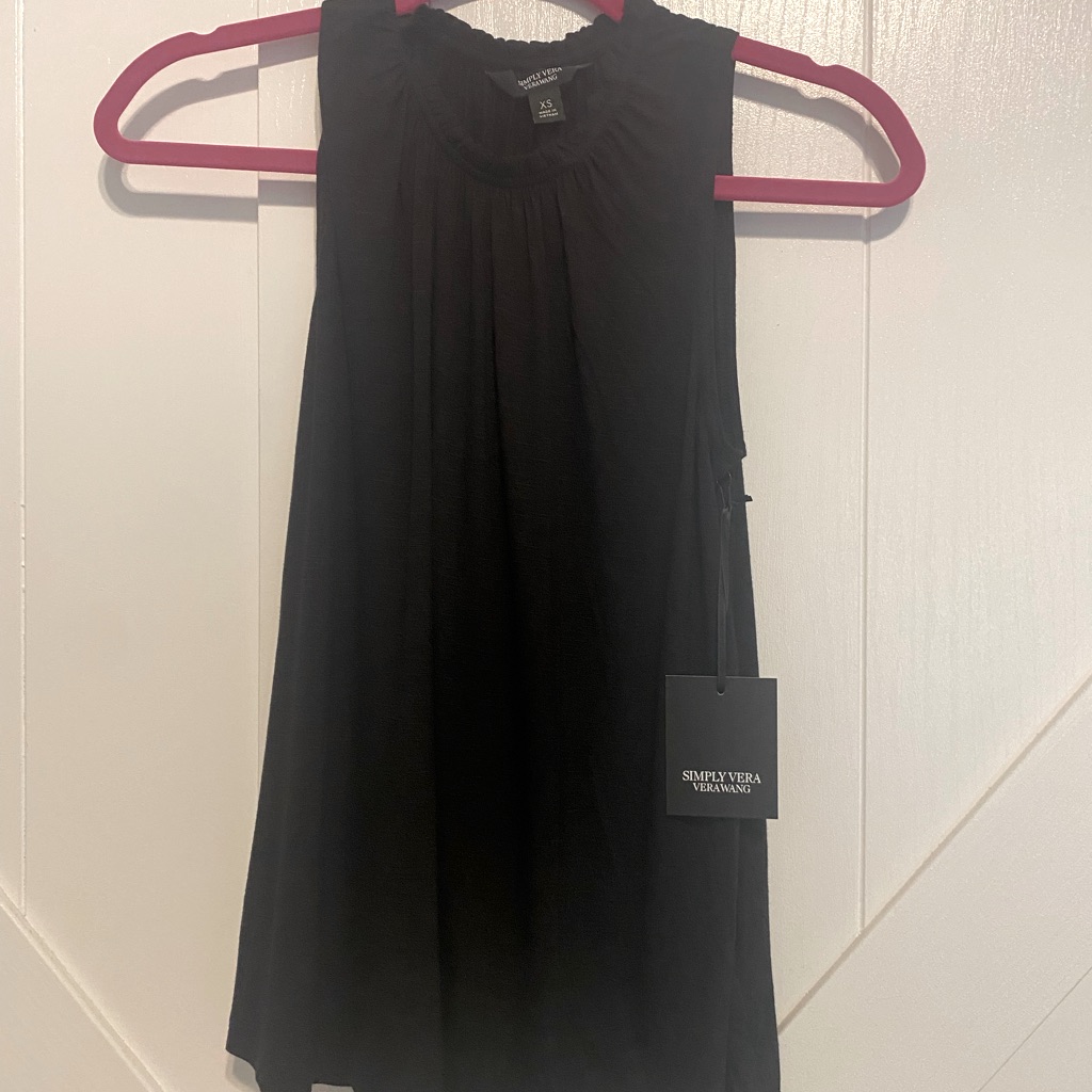 Brand New Vera Wang Black Blouse